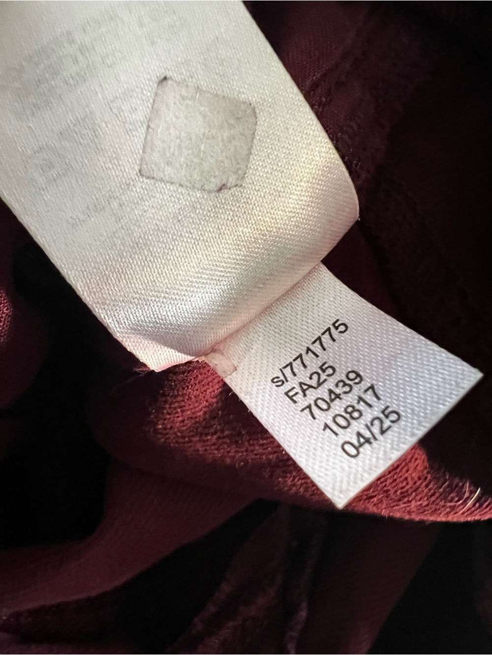 LOFT Burgundy Five-Pocket Seamed Wide-Leg Pants - Size 6 - Picture 5 of 10